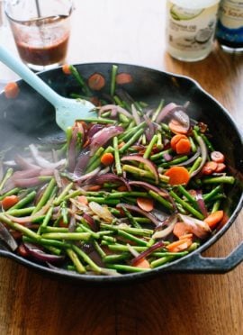 Spring veggie stir fry