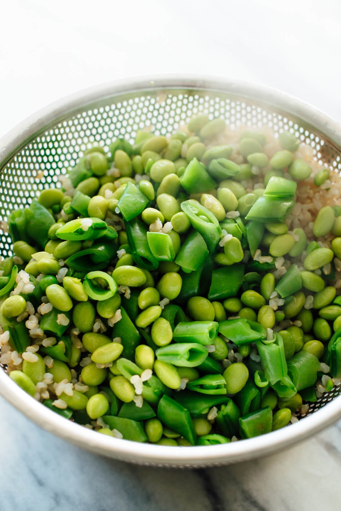 steamed veggies and rice