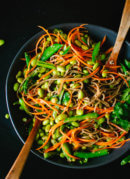 Sugar Snap Pea and Carrot Soba Noodles