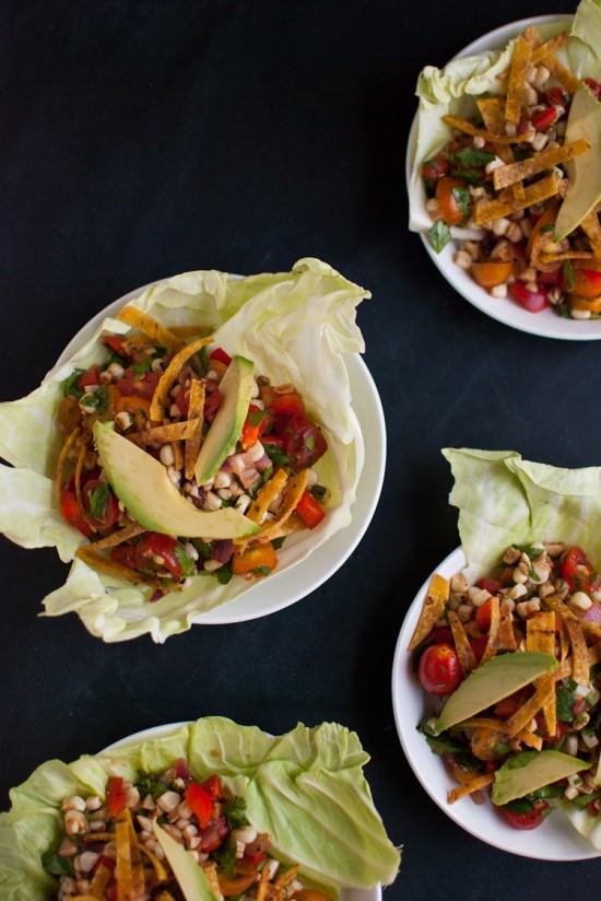 Sweet Corn Salad Wraps