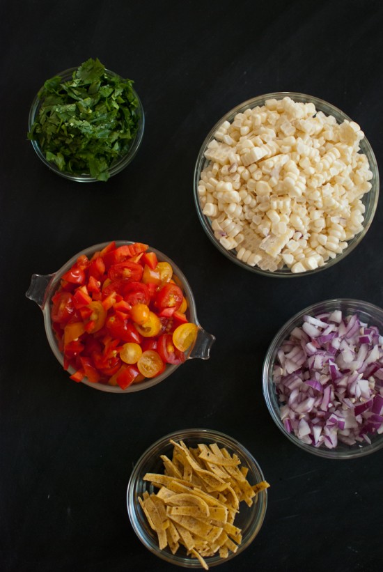 sweet corn salad ingredients