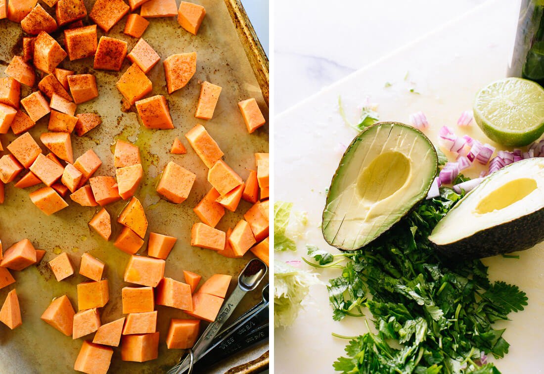 sweet potato and avocado