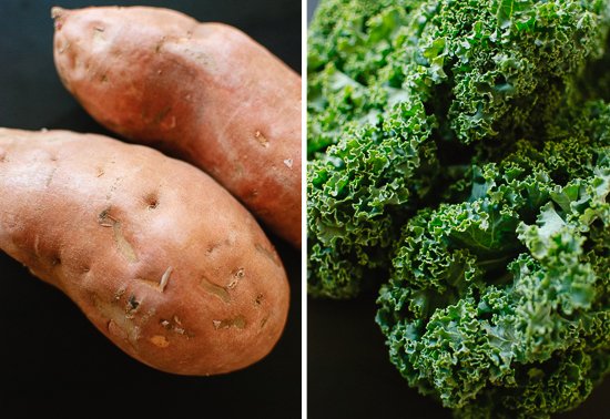 sweet potato and kale