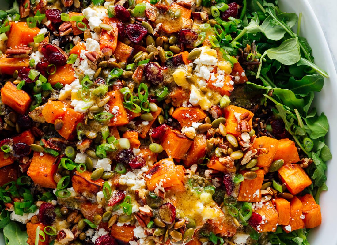 sweet potato, arugula, wild rice salad-1