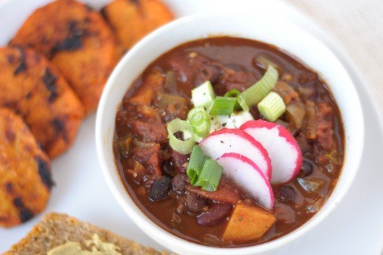 vegetarian sweet potato chili recipe