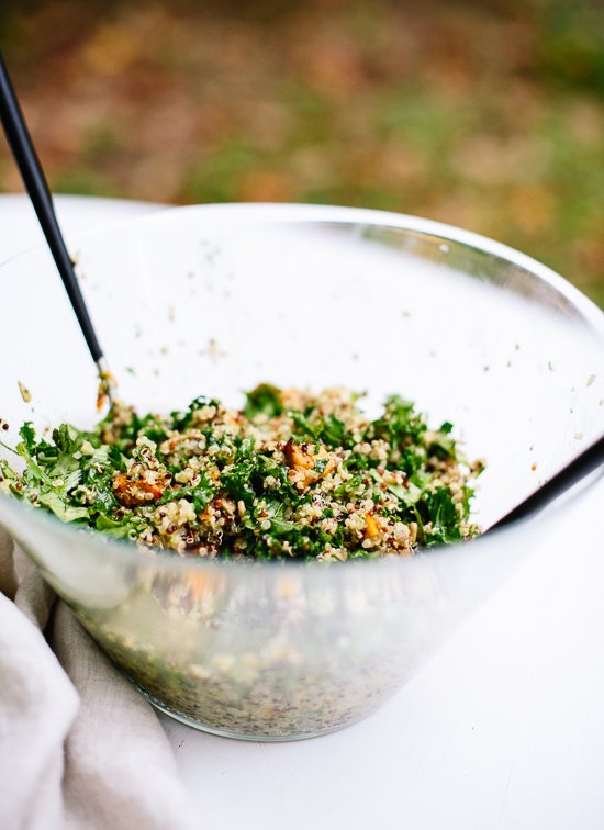 Sweet potato, kale and quinoa salad - cookieandkate.com