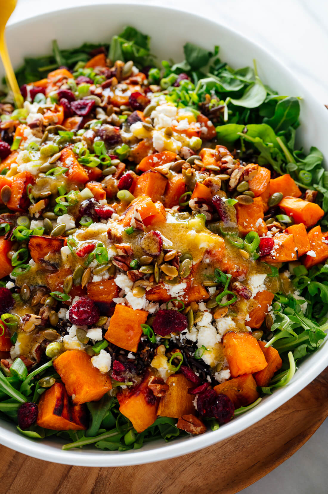 sweet potato, wild rice and arugula salad recipe