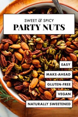 sweet and spicy party nuts