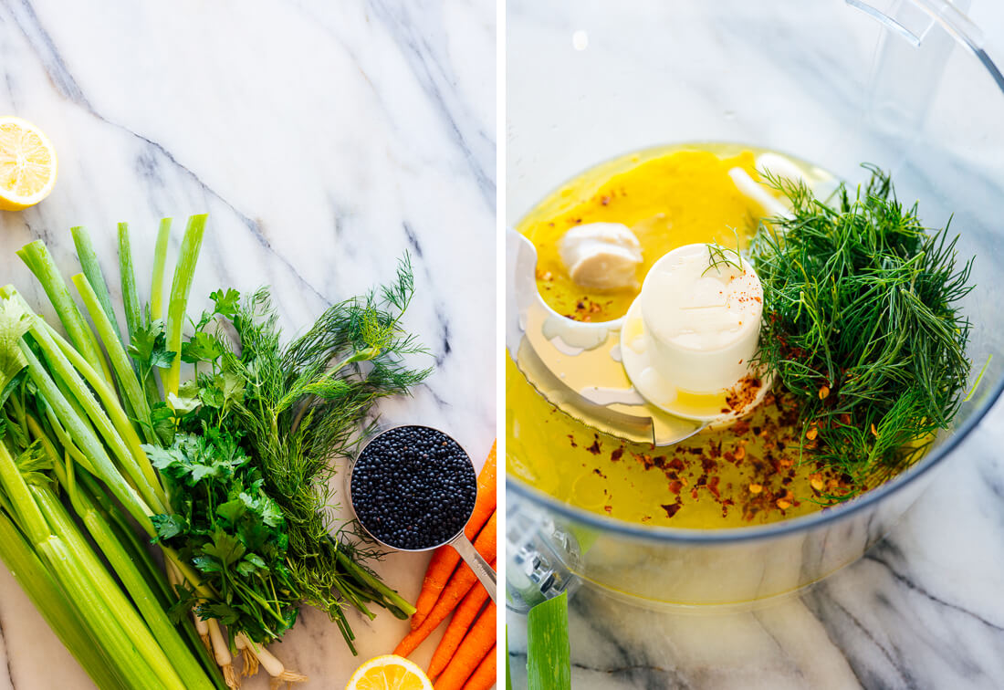 tangy lentil salad ingredients