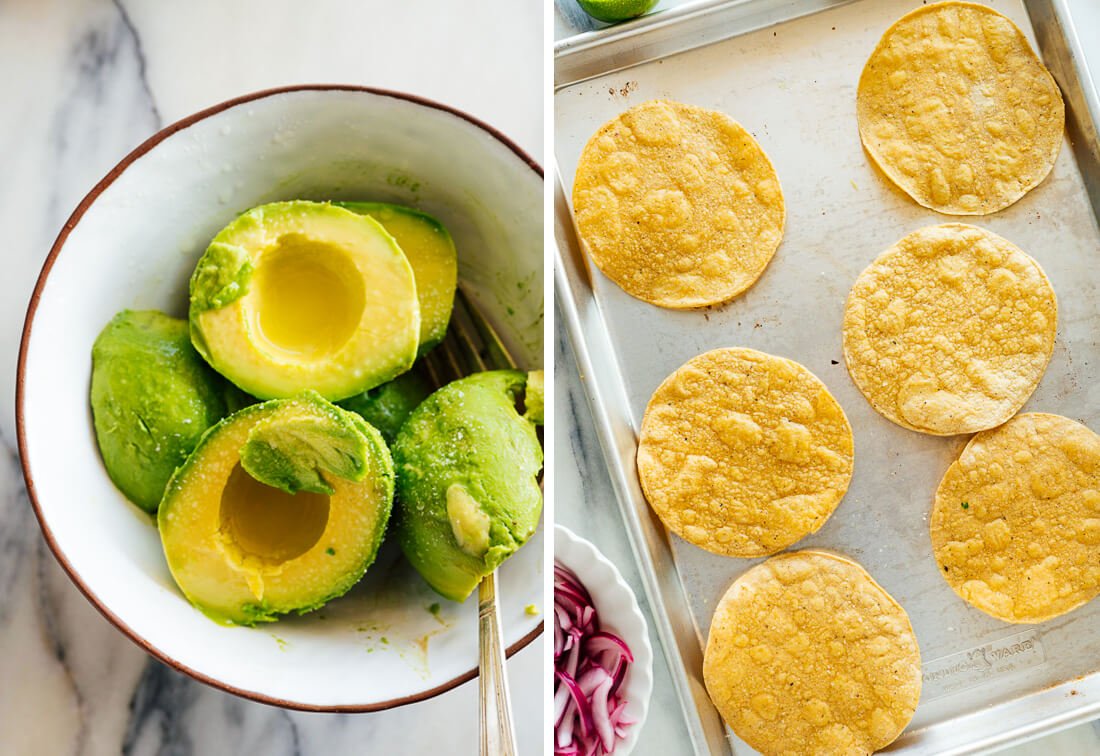 tostadas and crispy baked tortillas