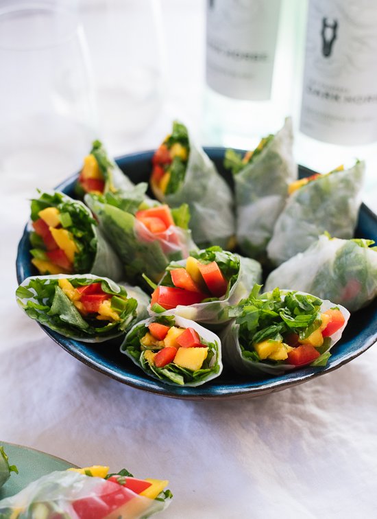 Tropical mango spring rolls recipe - cookieandkate.com