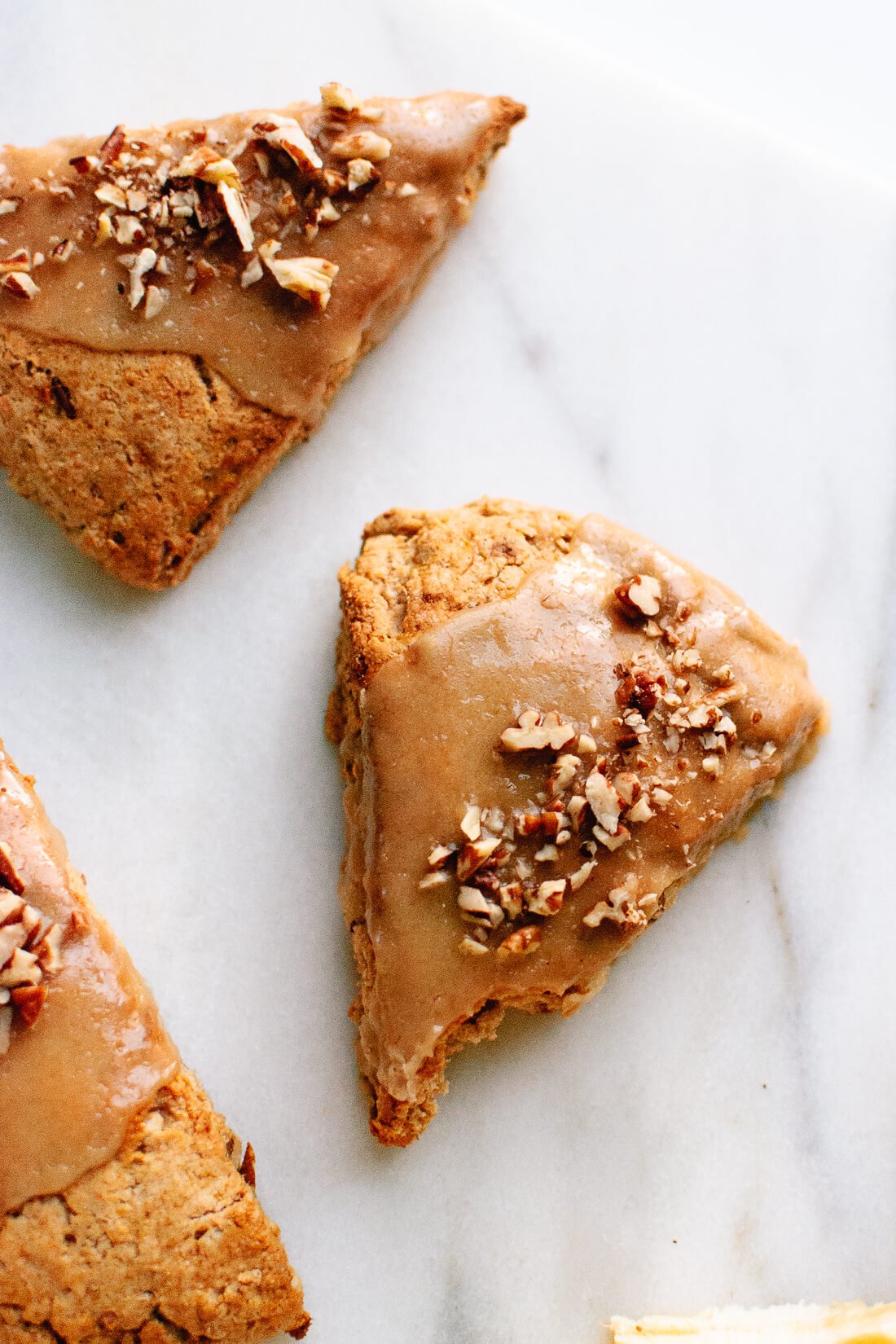 Vegan banana nut scones