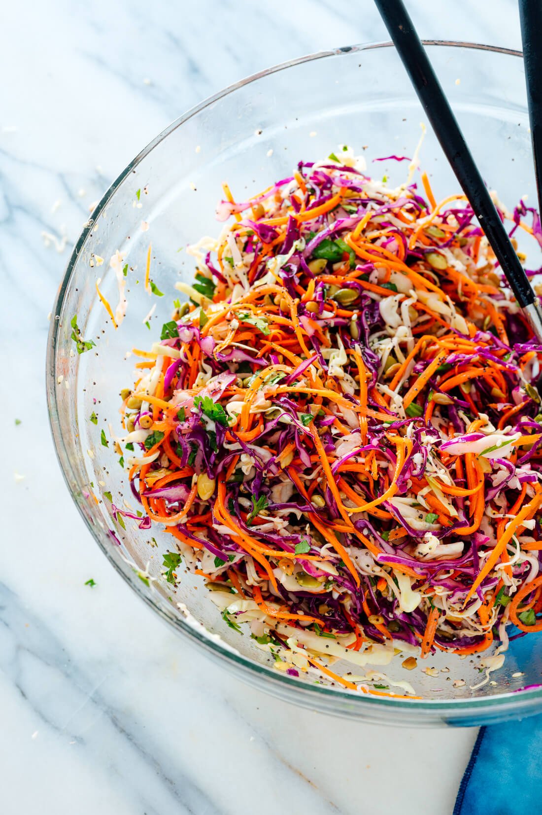 vegan mayo-free coleslaw recipe