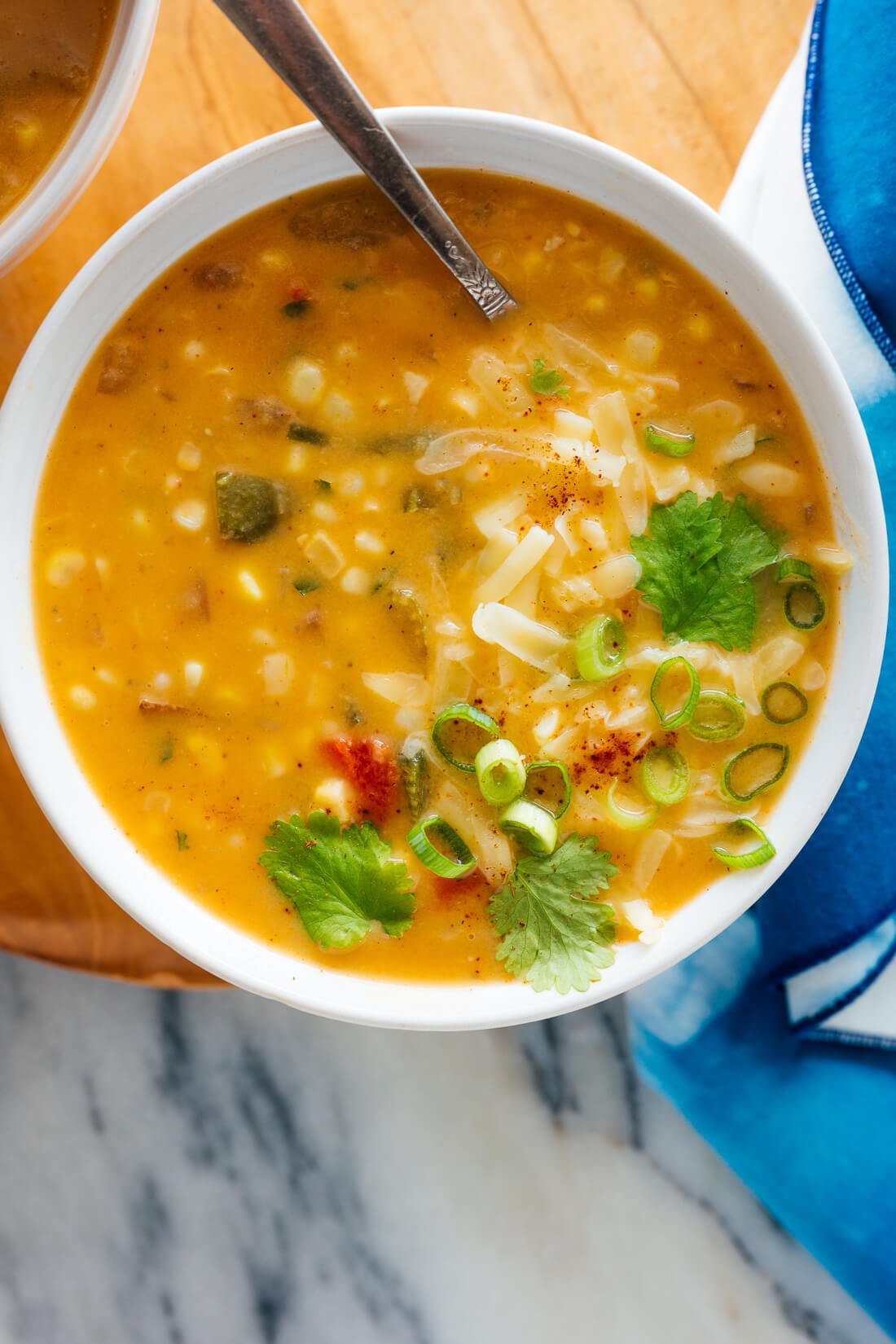 vegetarian corn chowder recipe