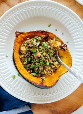 vegetarian stuffed acorn squash recipe