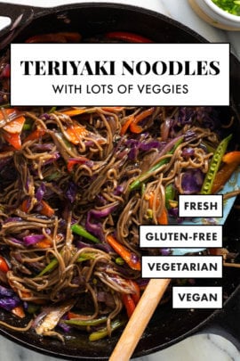 vegetarian teriyaki noodles recipe