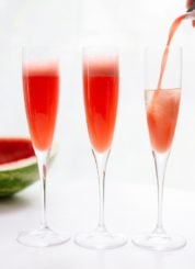 watermelon mimosas