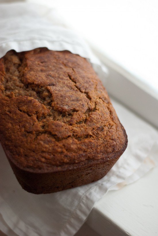 honey whole wheat banana bread