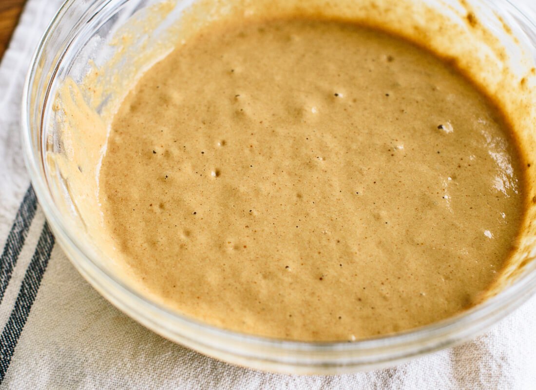 whole wheat gingerbread pancake batter